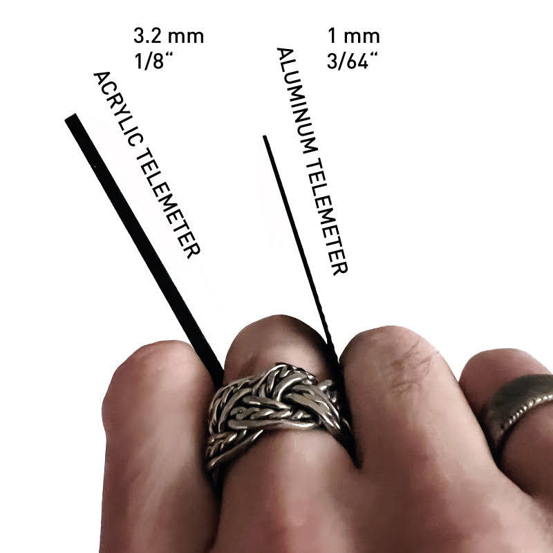 Acrylic vs. aluminum Telemeter