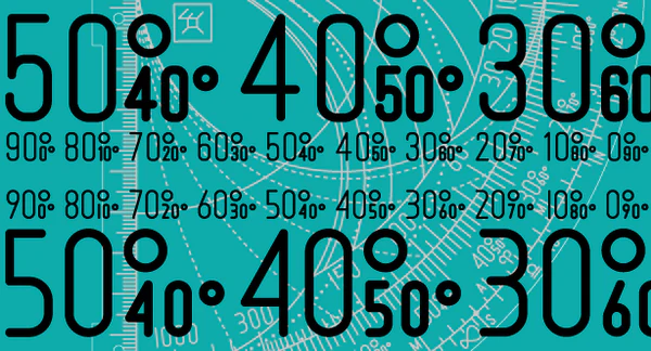 Updated Wndsn figure font in various sizes