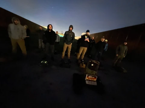 Welcome party before sunrise