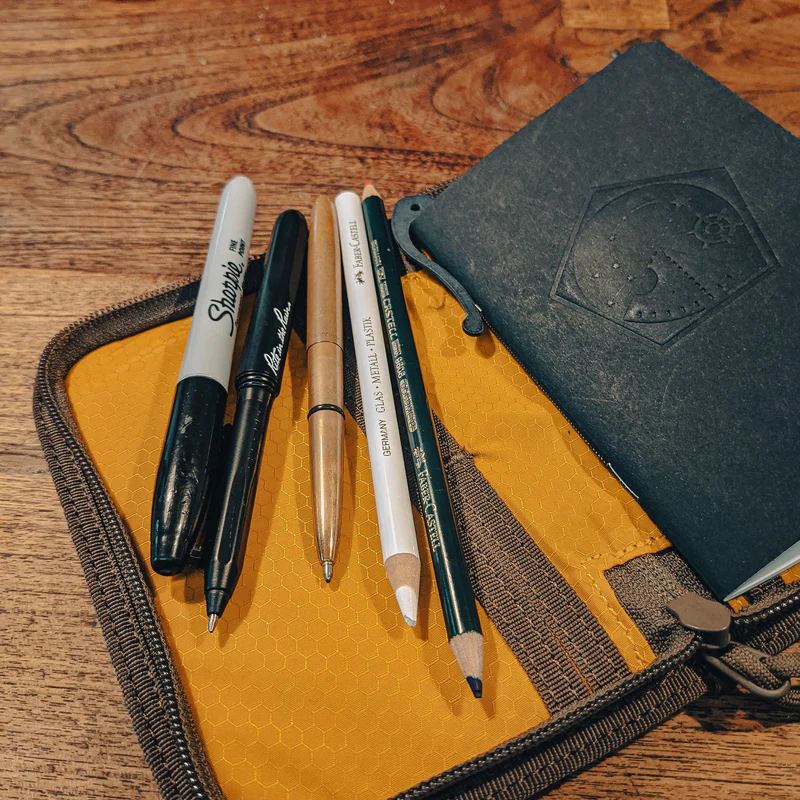 Indelible field writing implements