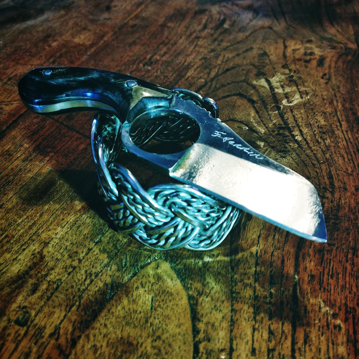 Custom LaGriffe on a Fred Perrin bracelet