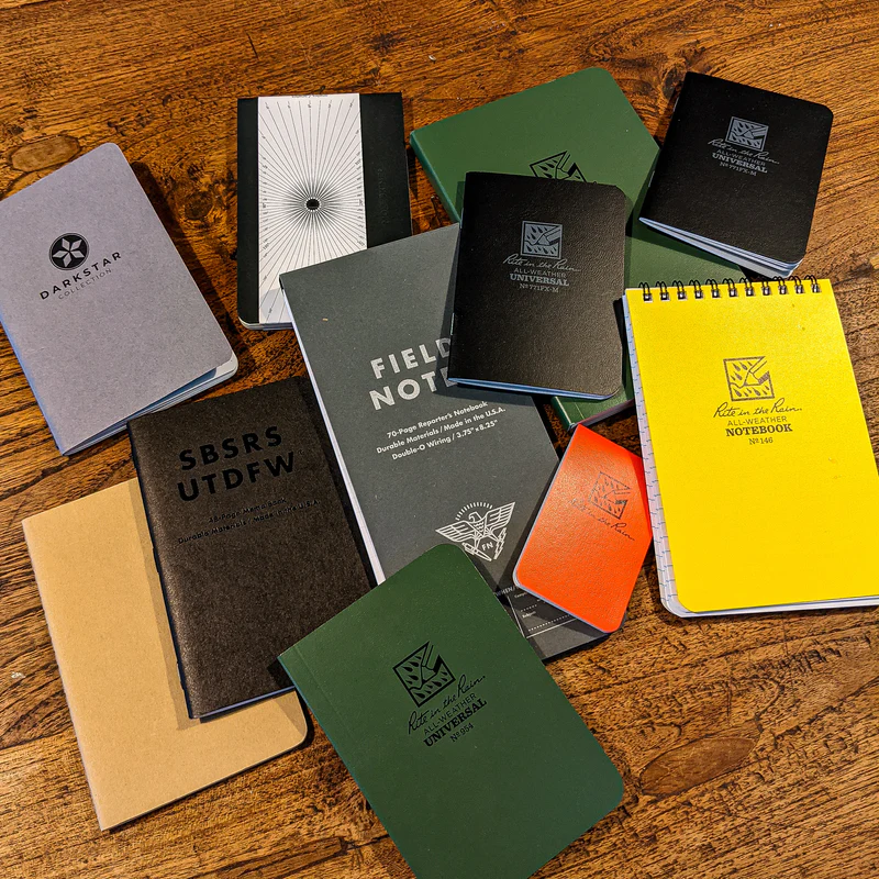 Selection of pocket notebooks