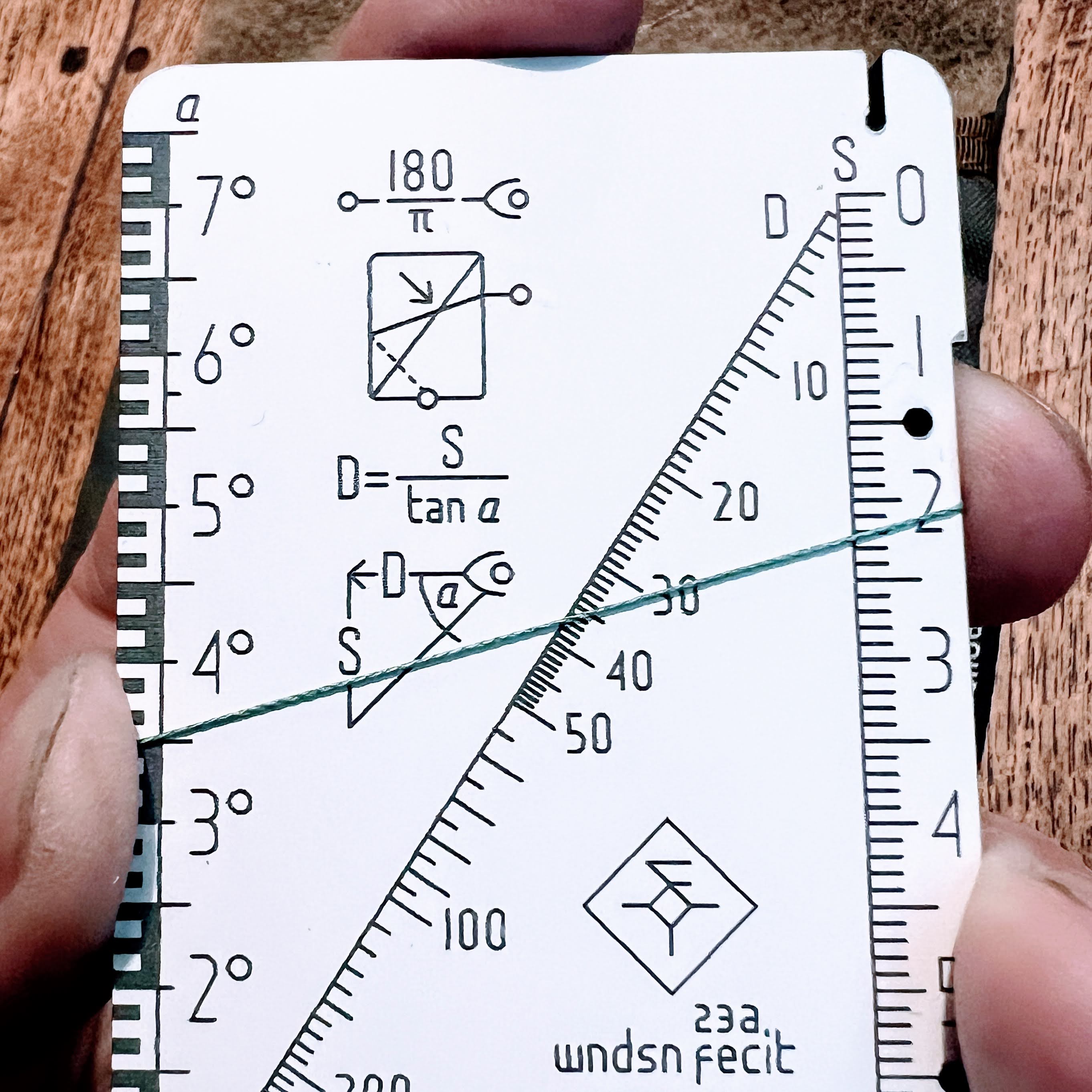Now using the Telemeter to calculate with the two values returns a resulting distance of 37.